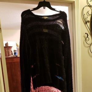 Beautiful black mesh sweater